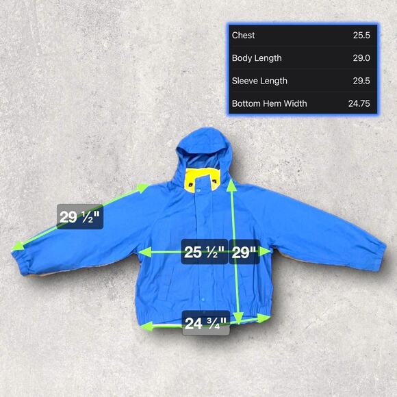 ★ Tommy Hilfiger Vintage Blue Windbreaker w/ Patch of Flag Logo on Sleeve ★ - Picture 5 of 7